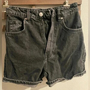 Zara denim balck high rise‎ shorts size 00
